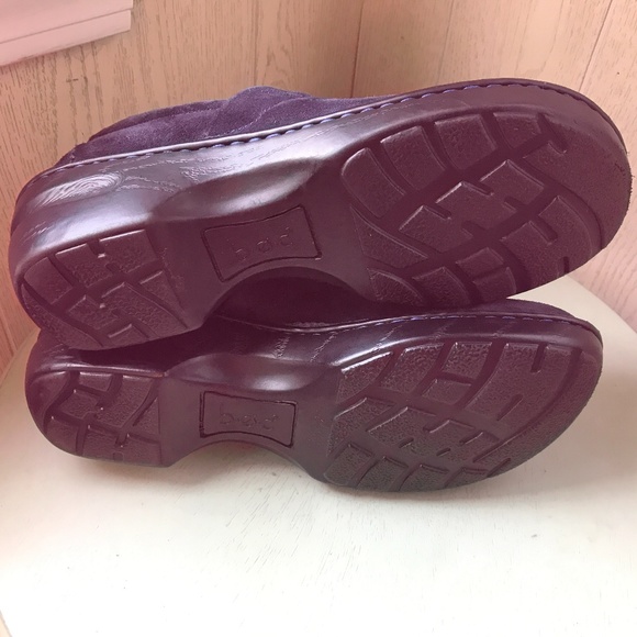 Boc born blue suede leather clogs shoes, women's size 9, excellent shape! - Picture 5 of 15